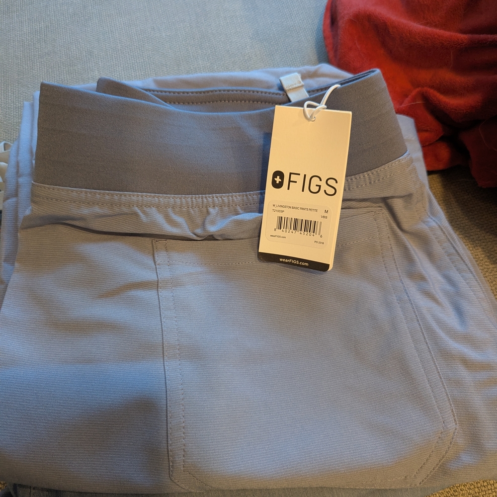 Figs Vapor Blue Space Dye Livingston Scrub Pants